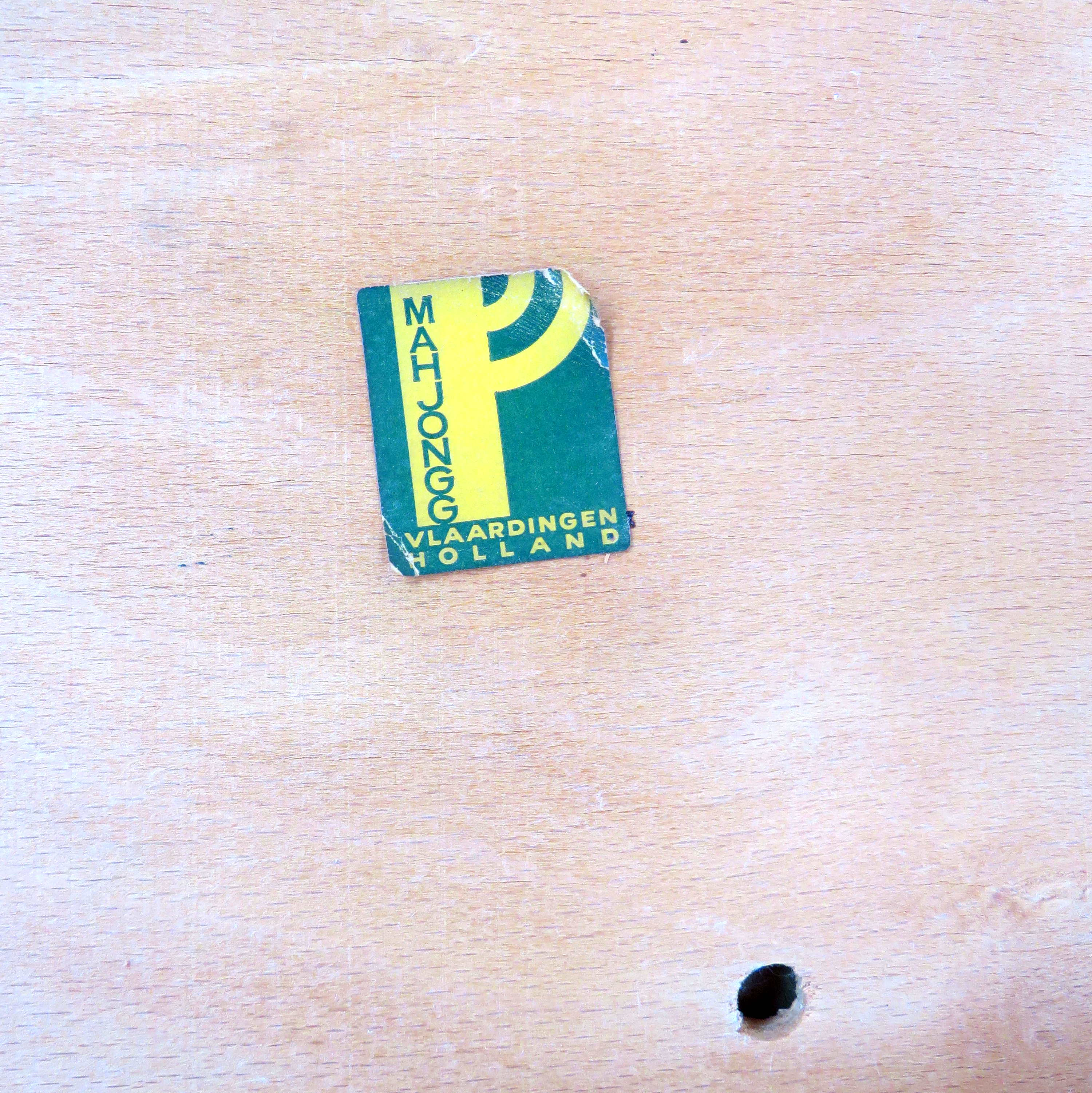 Set of two cowhorn desk arm chairs in black leatherette with teak frame, 1960s