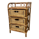 Commode en rotin vintage