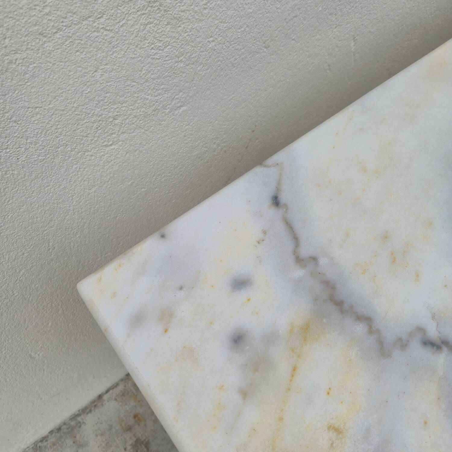 Antique cast iron and marble bistro restaurant table