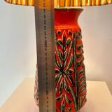 Atmospheric table lamp upcycled from Übelacker ceramic vase.