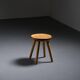 Pine stool by René Martin, France, circa 1965
