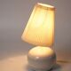 Terracotta lamp signed