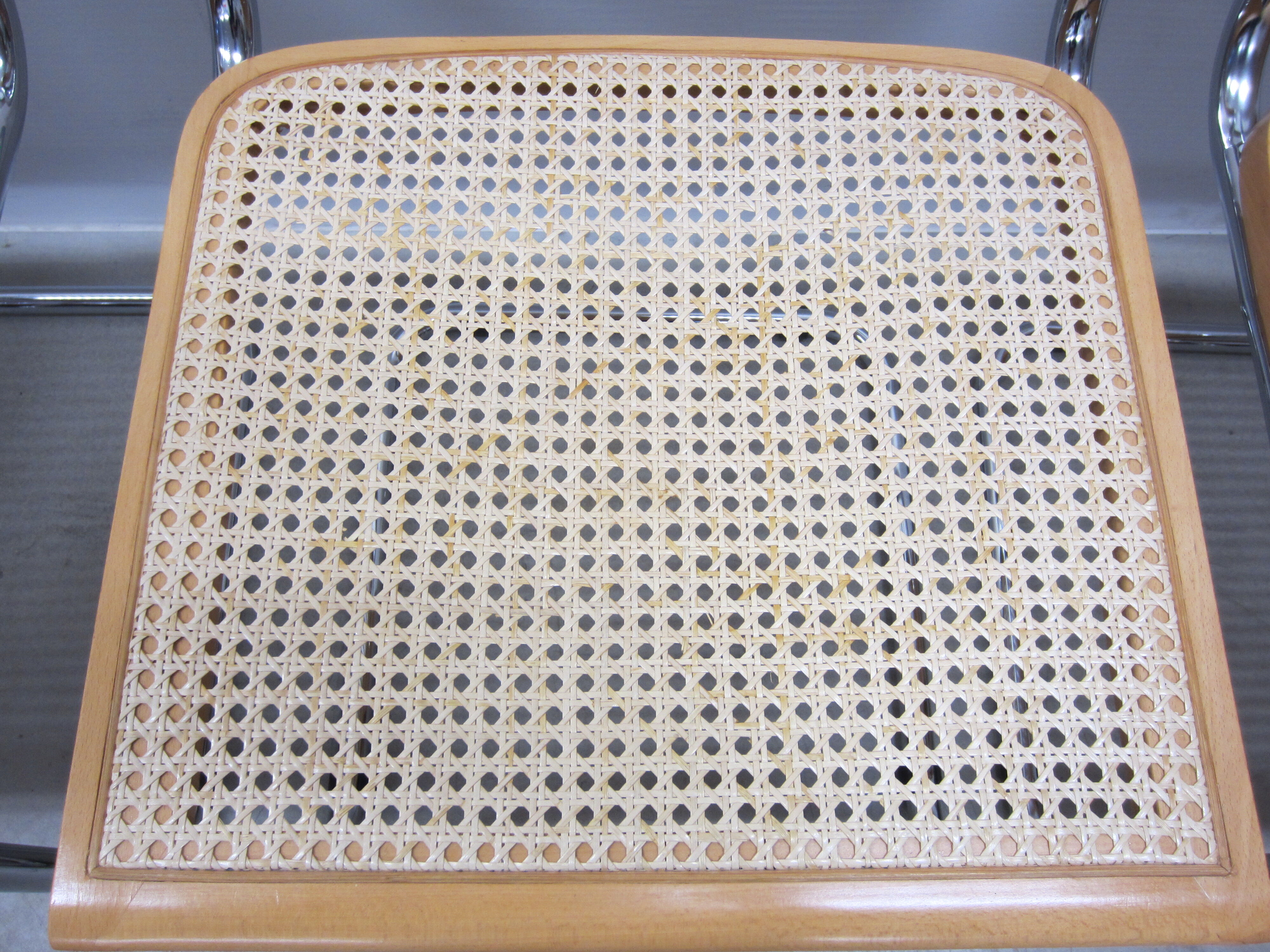 Series of 4 Cesca B32 chairs by Marcel Breuer