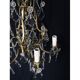 Cage chandelier 6 lights in bronze and crystal