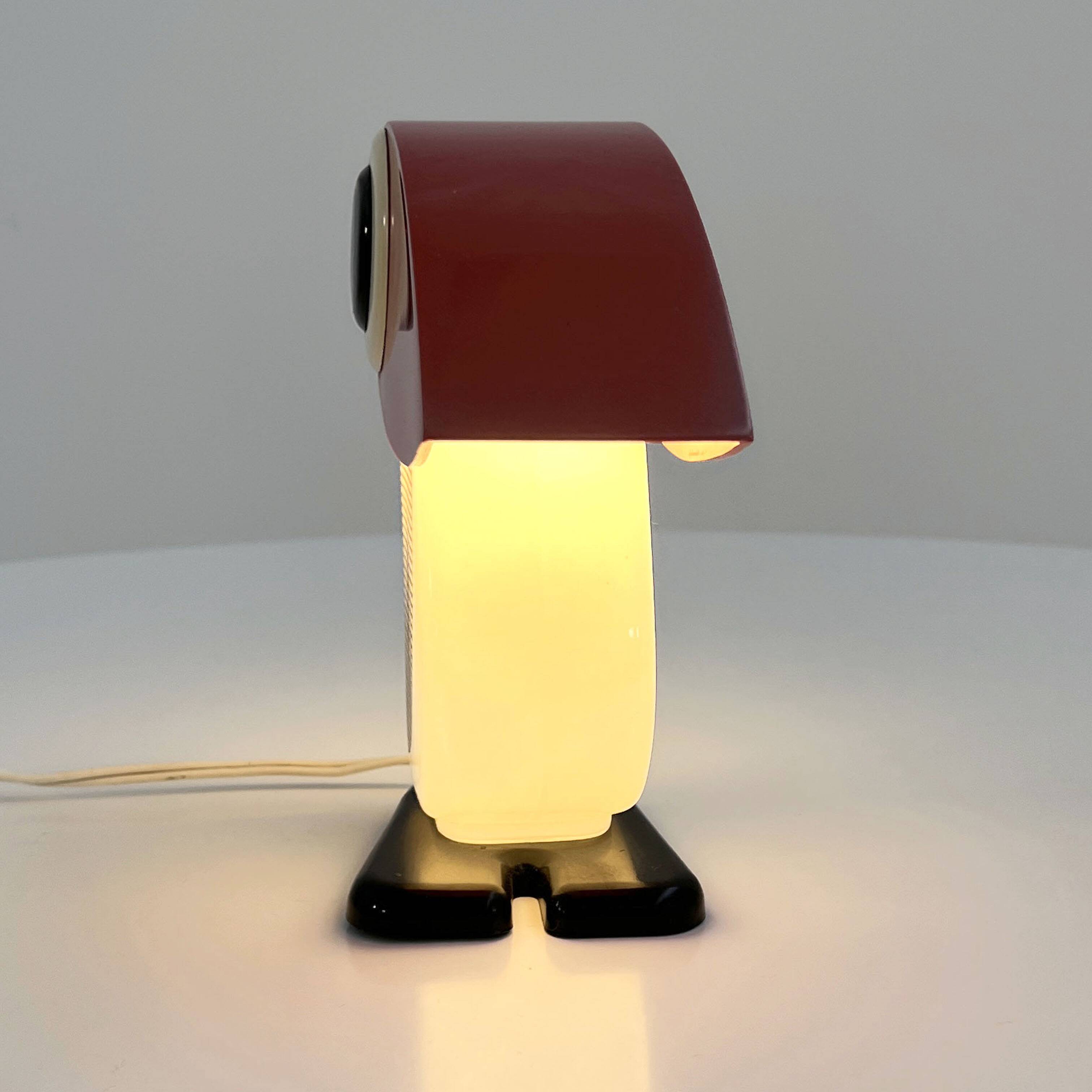 Penguin table lamp by Fernando Cassetta for Tacman, 1970