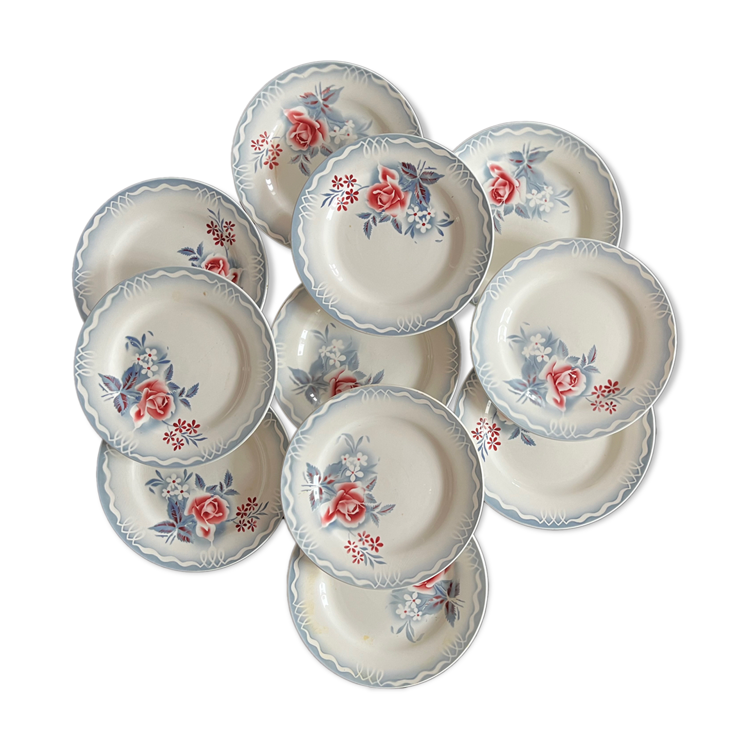 11 plates Olga Digoin