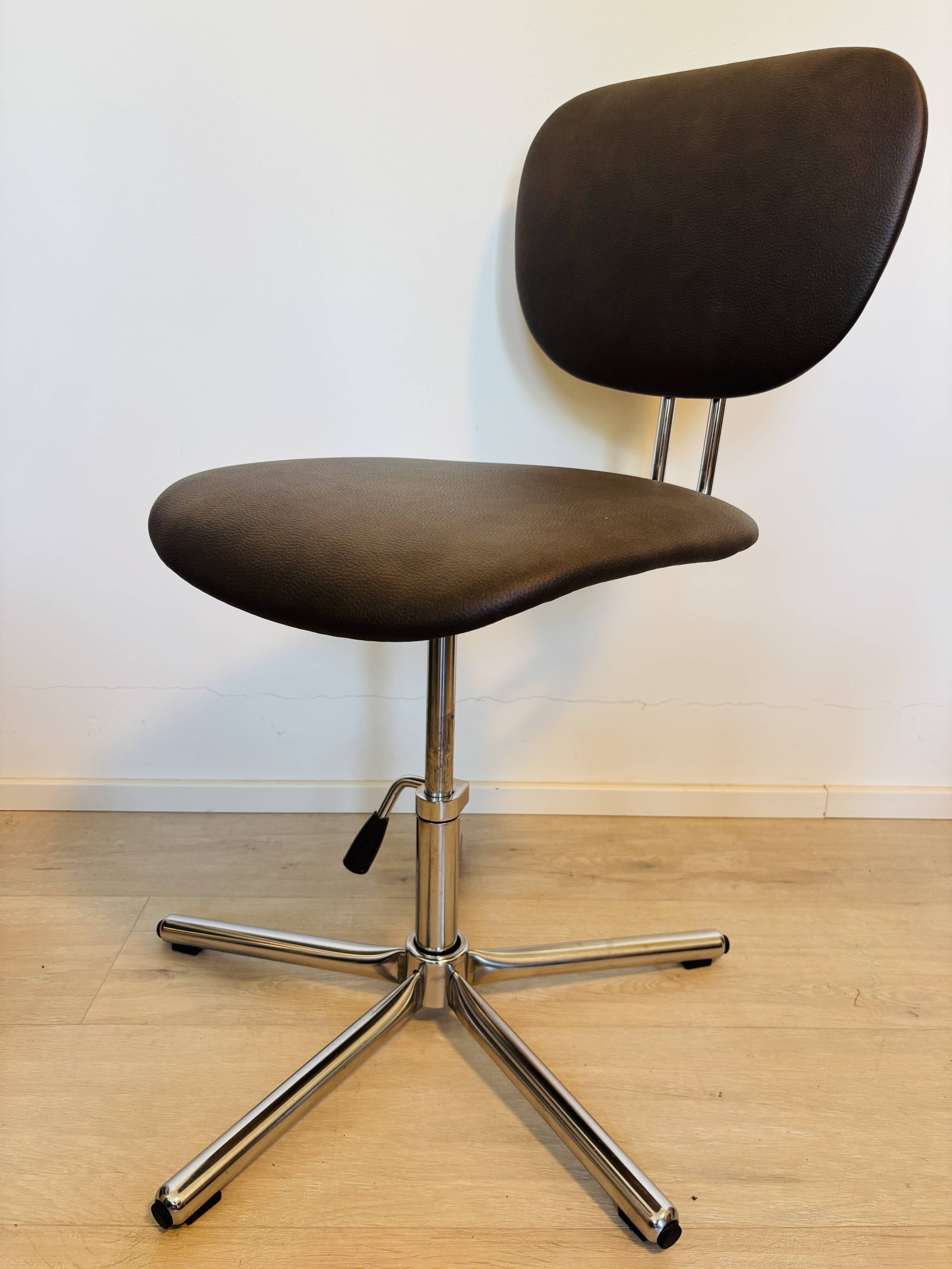 Kovona Dark Truffle Office Chair by Kovona from Czechoslovakia, 1970’s
