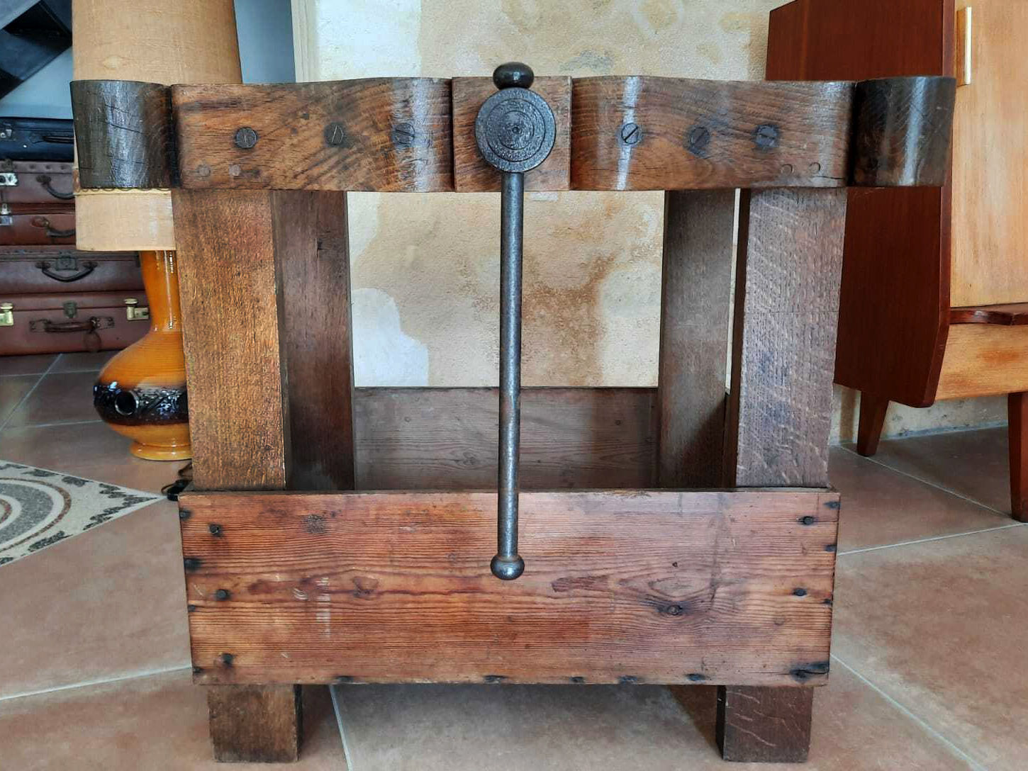 Old binding press