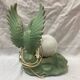 Dove & opaline art deco lamp