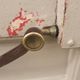 Old solid wood entrance door H225xW86cm right-hand push