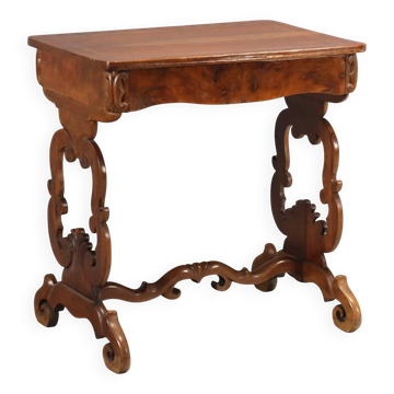 Bureau d’écriture ancien Louis-Philippe en noyer, Italie, XIXe siècle