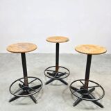 French vintage Industrial barstools