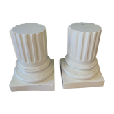 Duo de deux colonnes doriques style grec antique