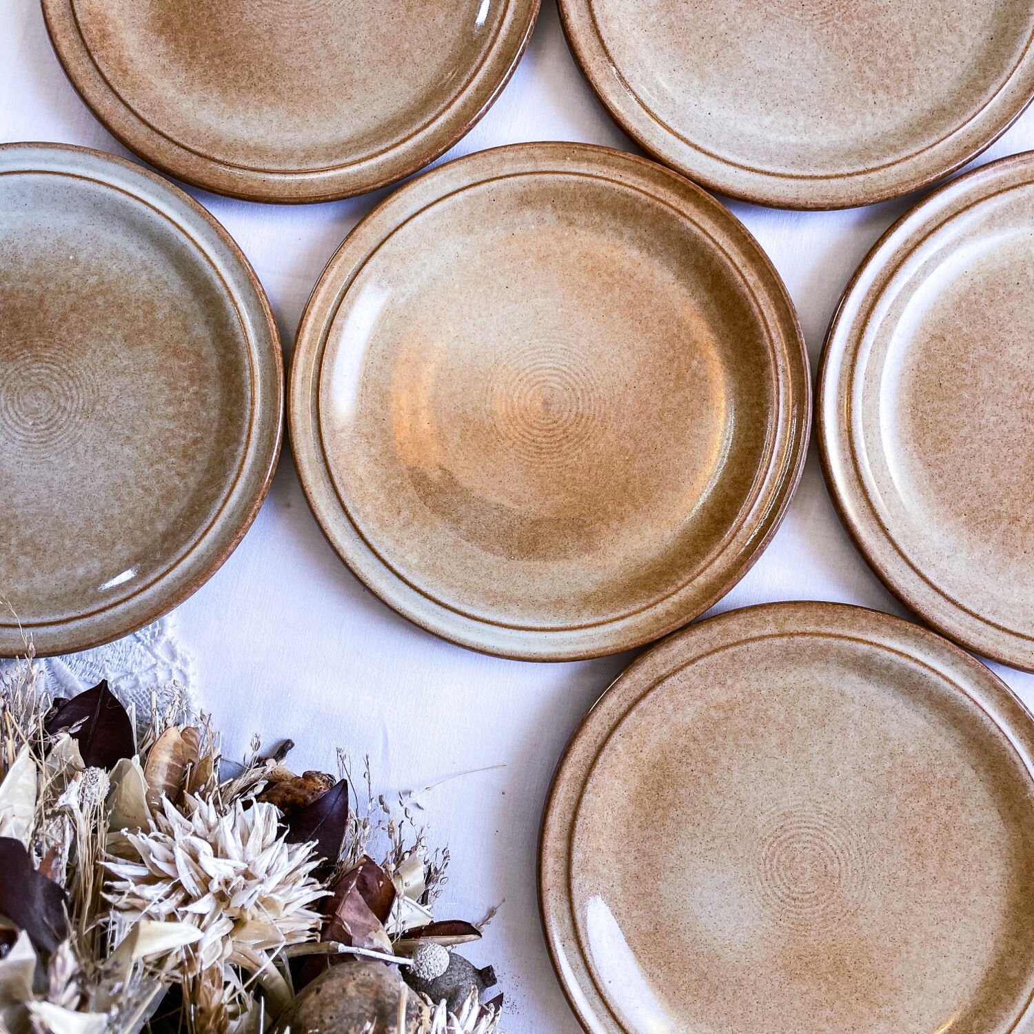 Stoneware dessert service