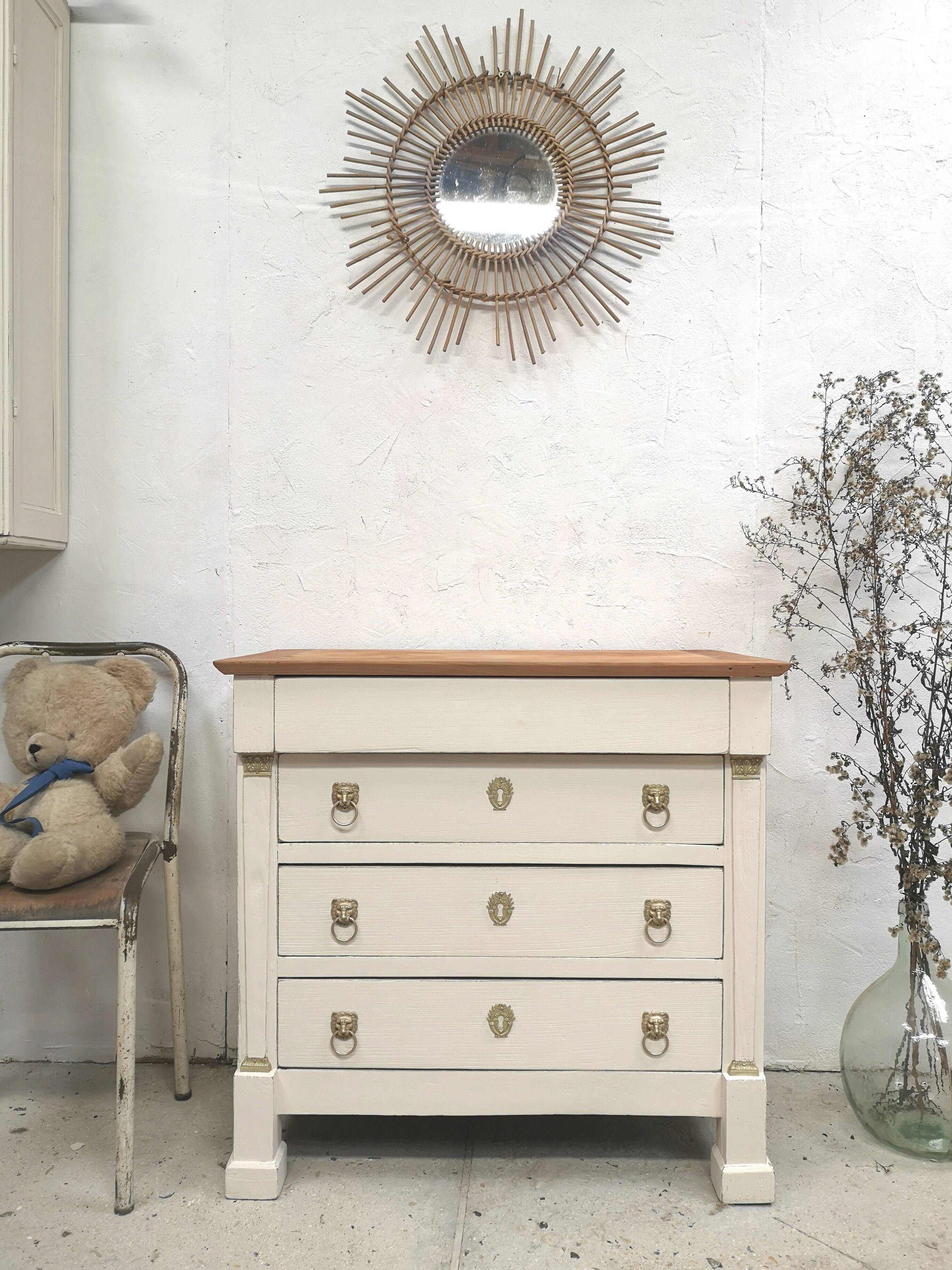 Commode directoire shabby patina parisienne 50 60