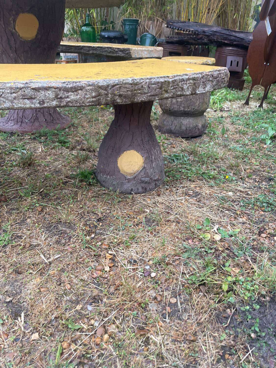 Salon de jardin béton