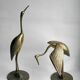 Couple of brass herons 70s