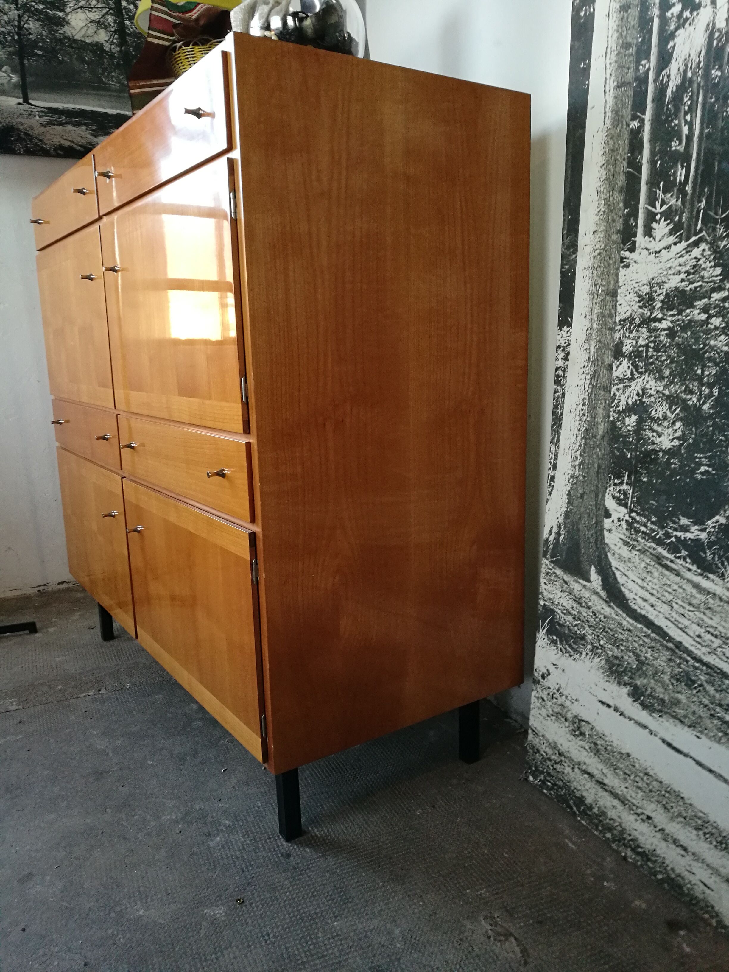 Buffet 1970 in blond wood