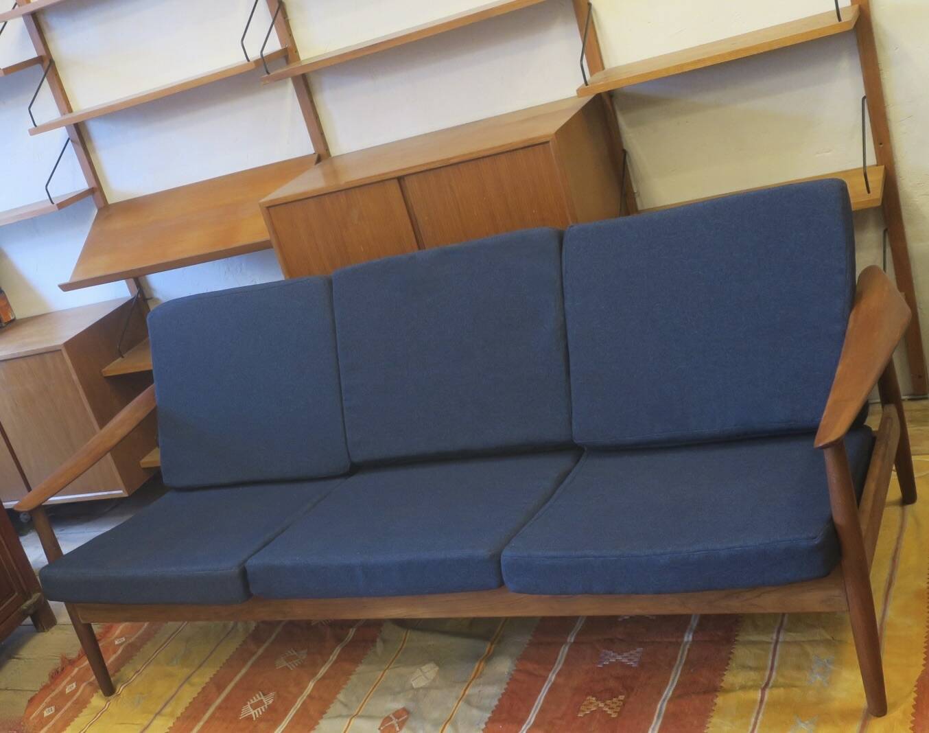 Arne Vodder for France and Sohn FD 164 3-seater sofa, Denmark 1960s
