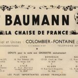 2 Baumann chairs No. 188, circa 1930, wooden seat - not Thonet -