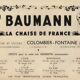 2 chaises bistrot Baumann N°188 en bois, vers 1930