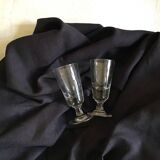 Nappe de campagne en lin noir