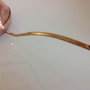 Red copper watering can in Scandinavian style 60s-70s