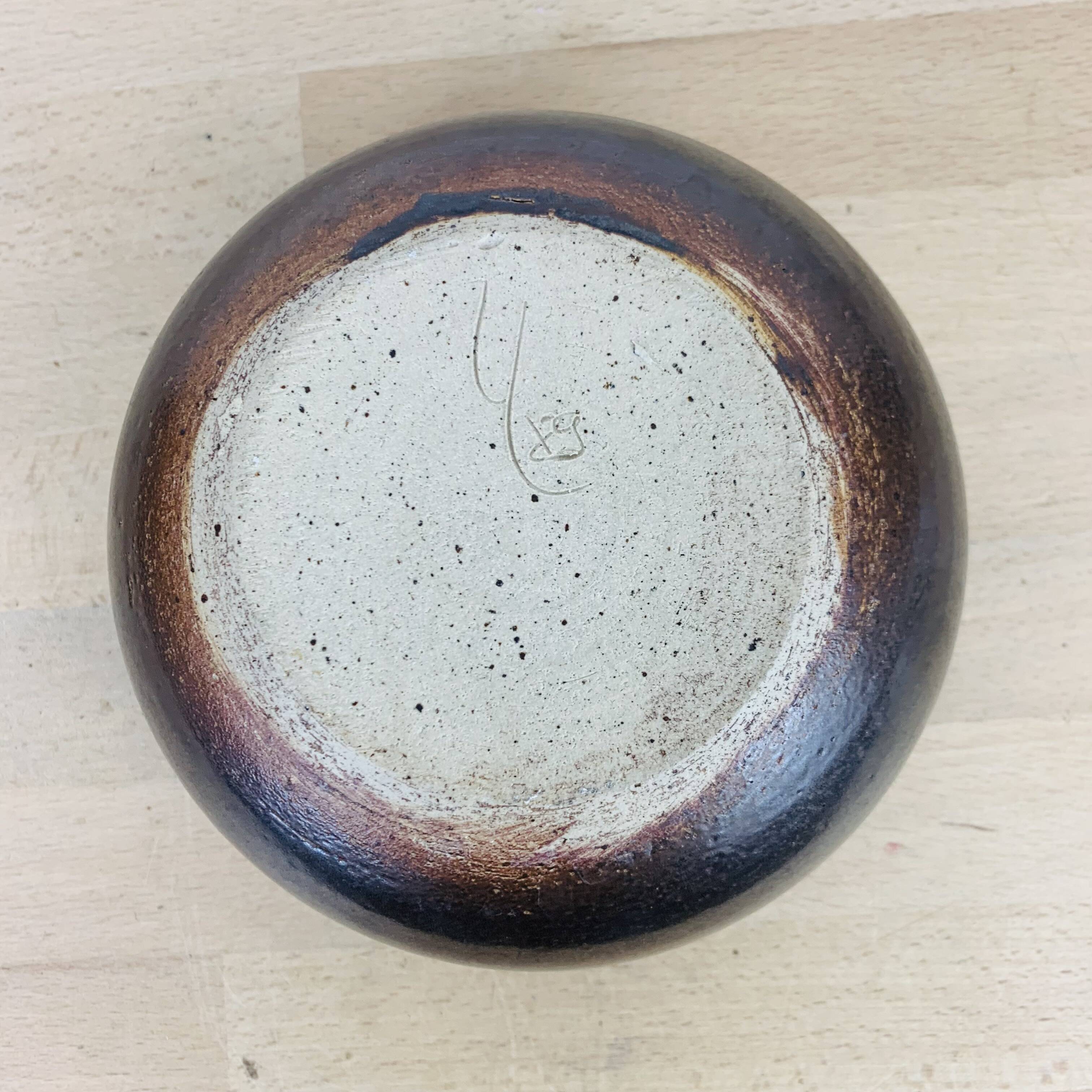 Vintage sandstone ball vase