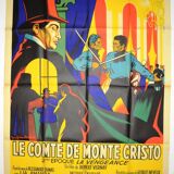 Original cinema poster "The Count of Monte Cristo " 1954 Jean Marais...