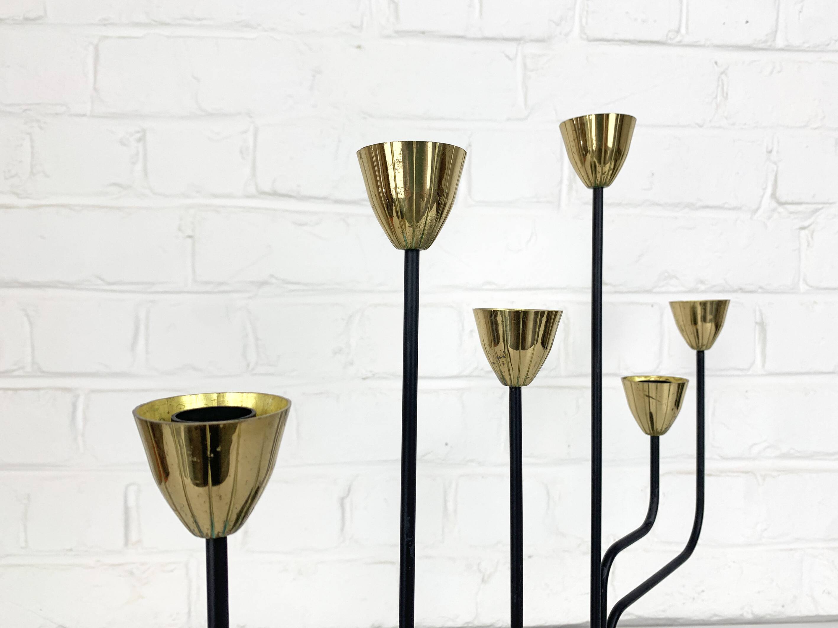 Mid-Century Scandinavian Candlestick, Gunnar Ander for Ystad Metall, Sweden