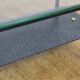 Vintage glass and metal coffee table 1970