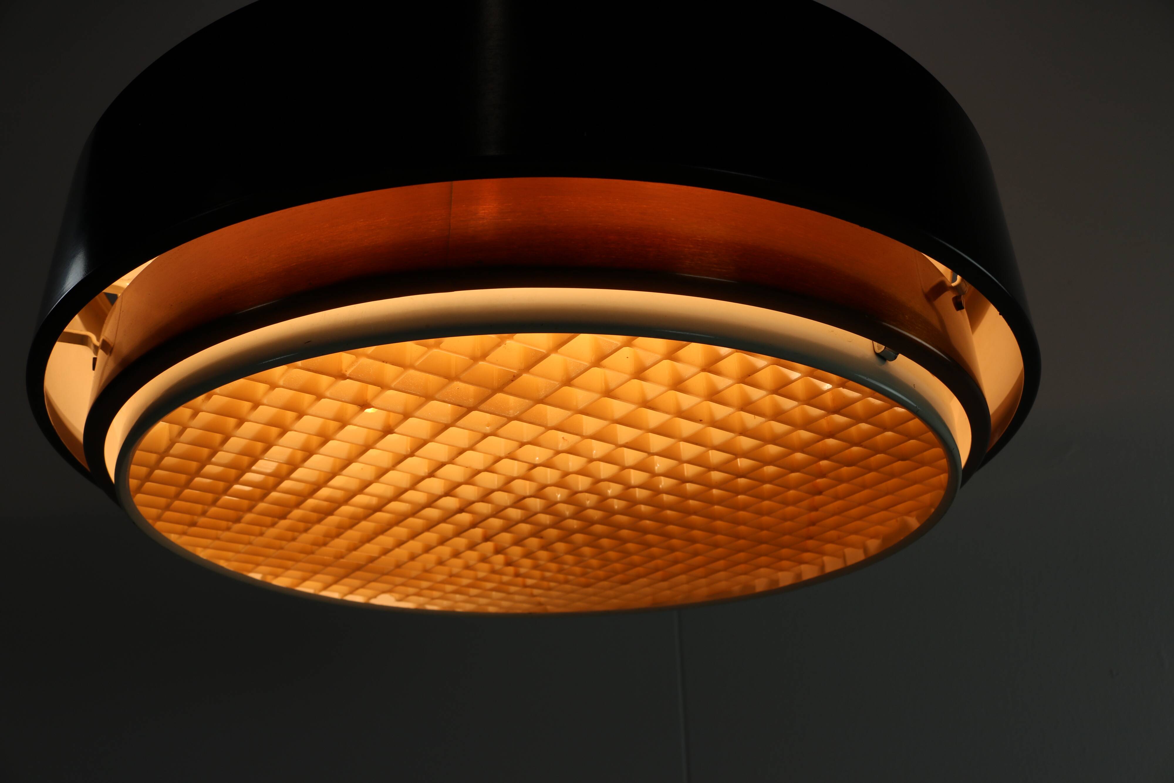 Sixties design copper pendant lighting for Hiemstra Evolux