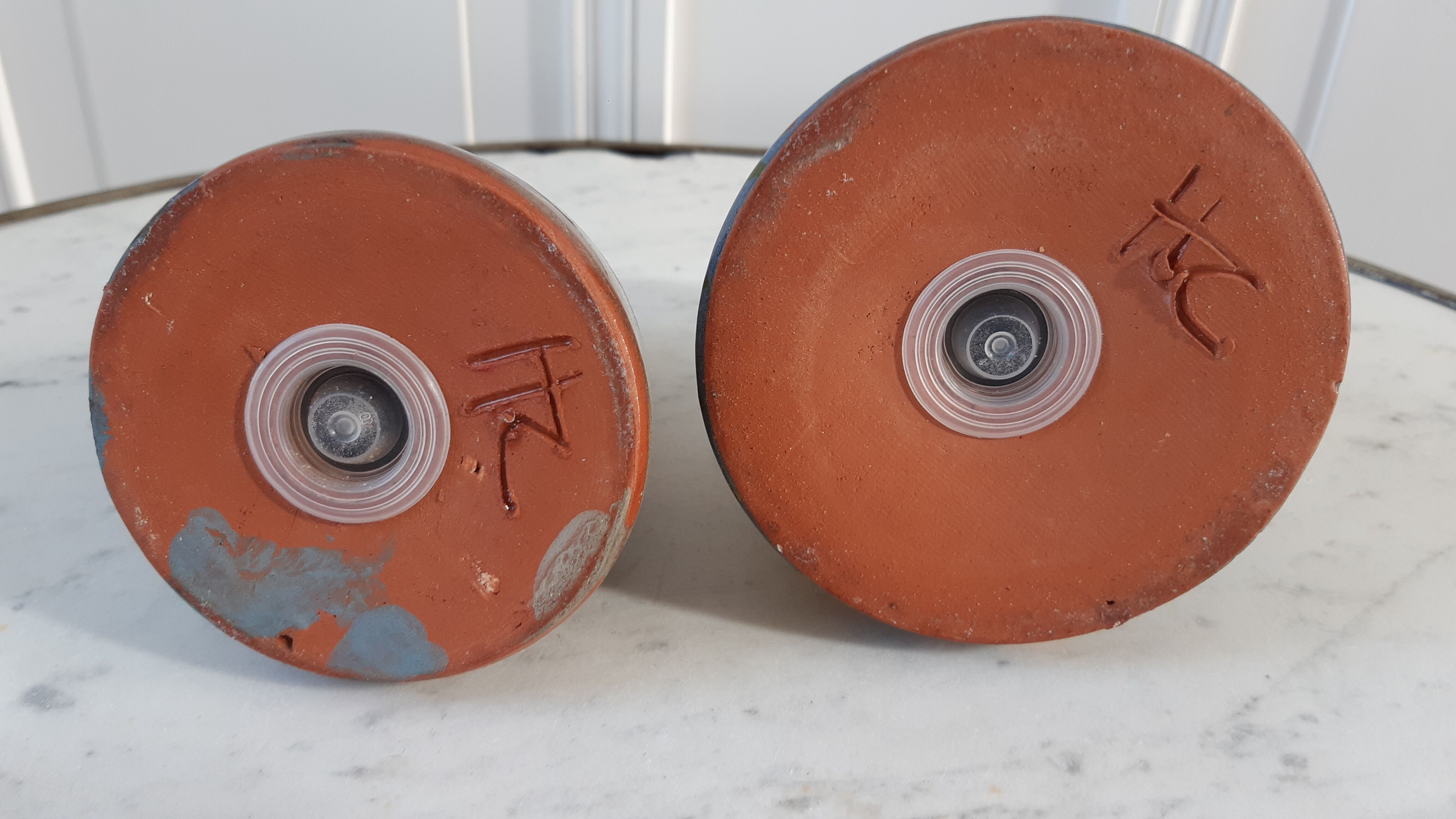 Duo salt pepper ceramic by Lussan Heidi Caillard