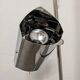 Space Age floor lamp with 2 chrome metal spotlights from the 60s/70s