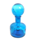 Carafe with blue Empoli stopper from the 70s Height 24.5 cm