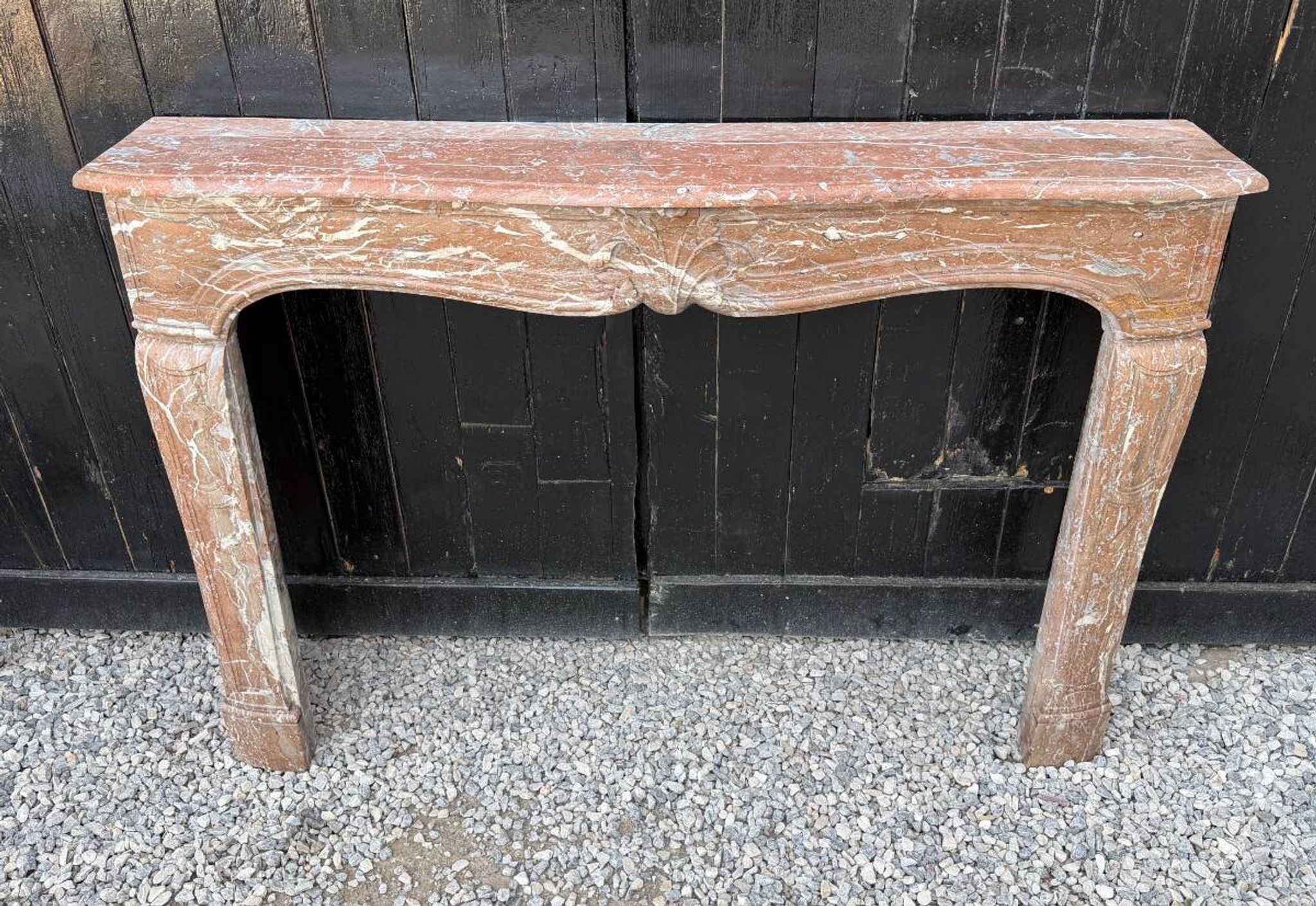 Louis XV fireplace in Rance marble from the 18th century