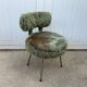 Vintage green shaggy chair from the 1960s.