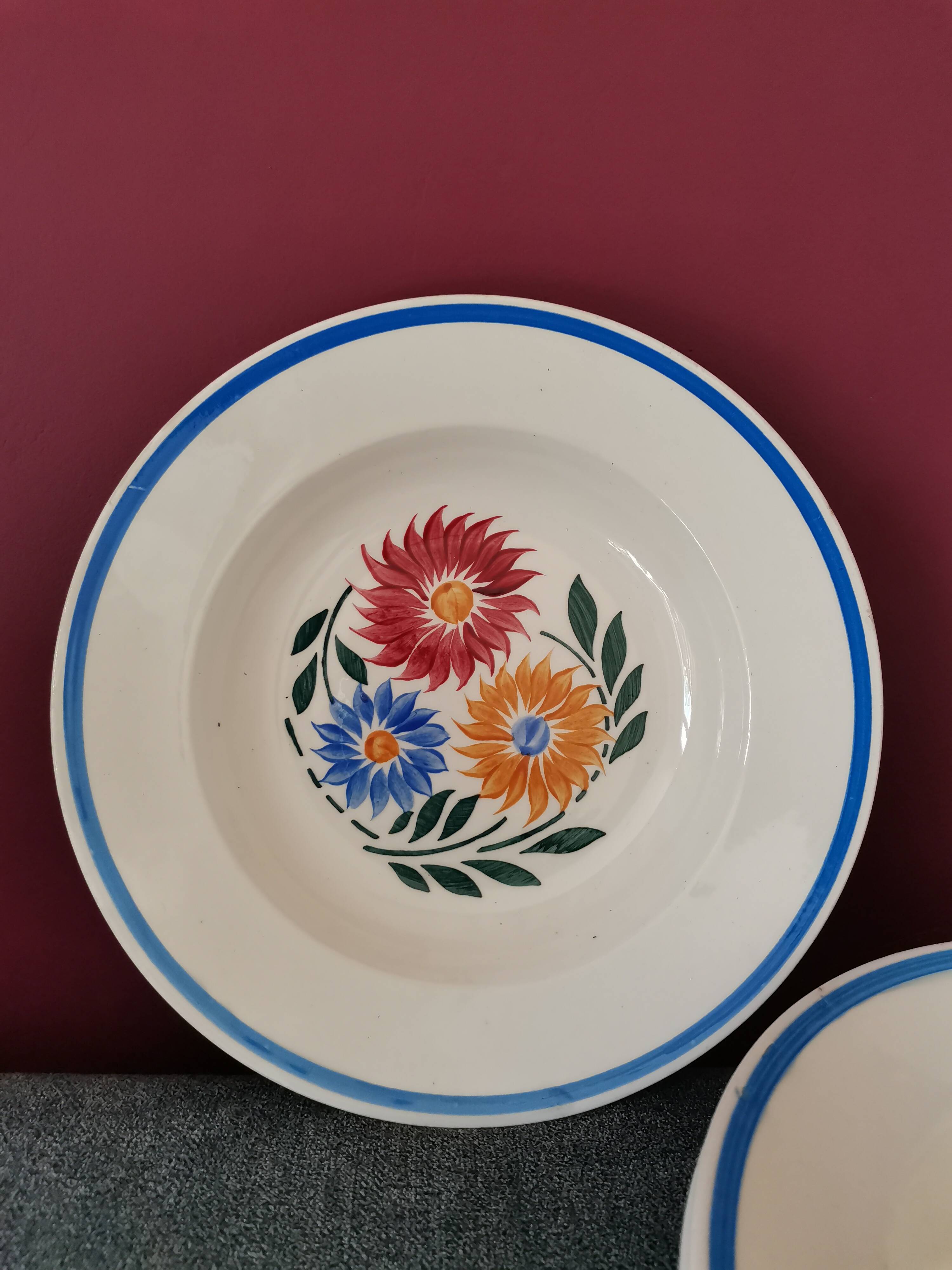 Rustic Flowers Lunéville Plates