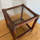 Vintage rattan side table