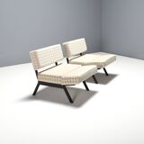 Ensemble italien de fauteuils inclinables "Panchetto" par Rito Valla pour IPE, Italie 1960
