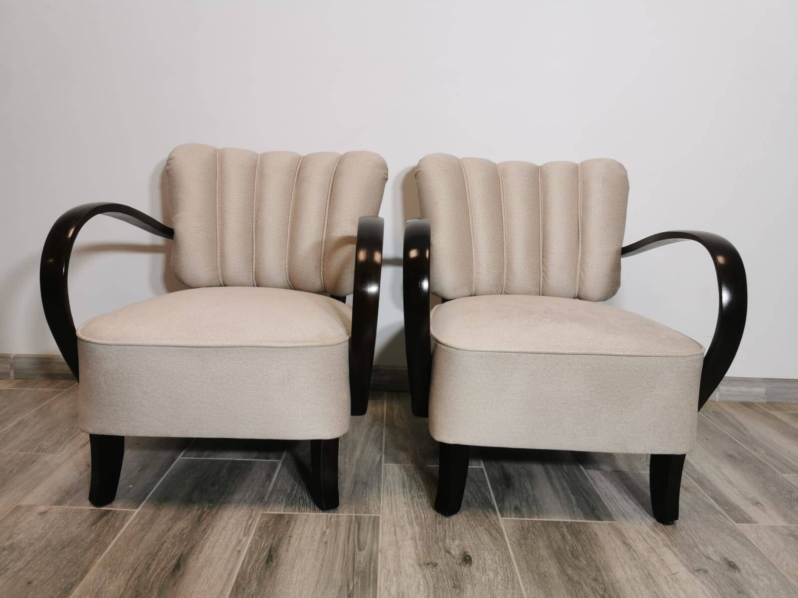 Armchairs by Jindřich Halabala, 1950s, Set of 2