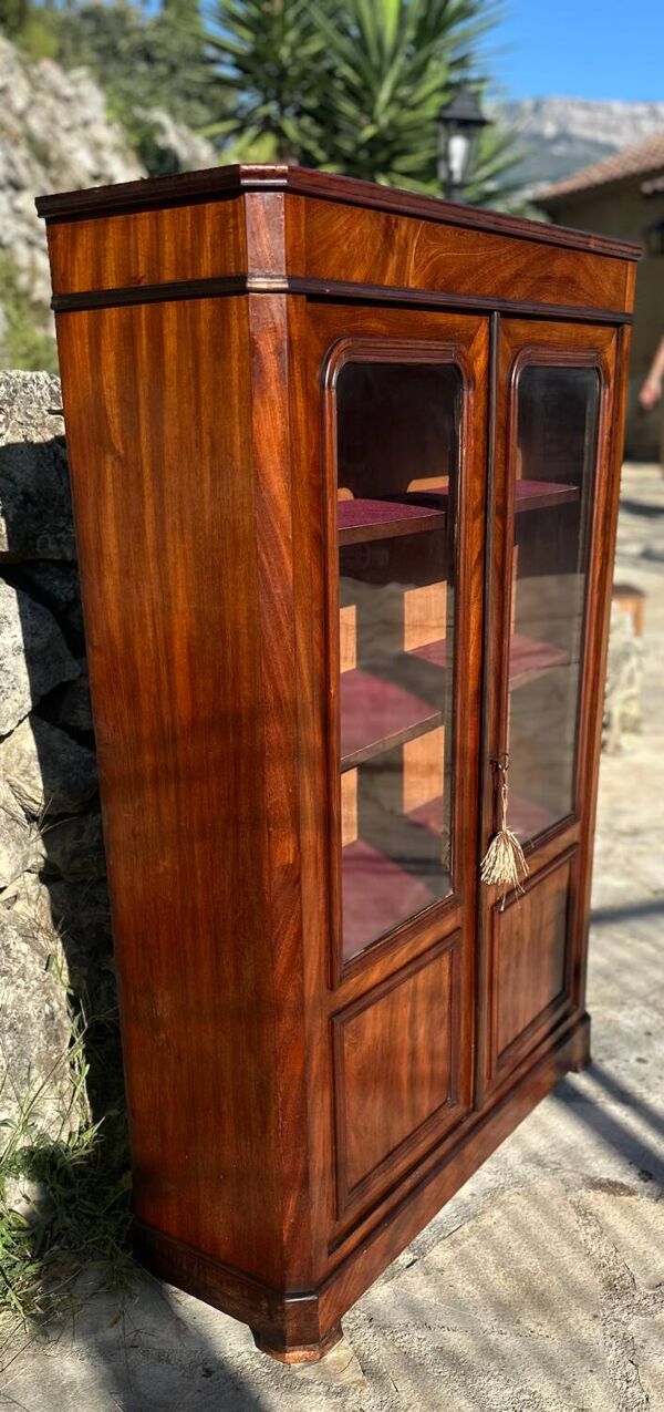 Vitrine /Bibliotheque en Acajou Époque XIX siècle.