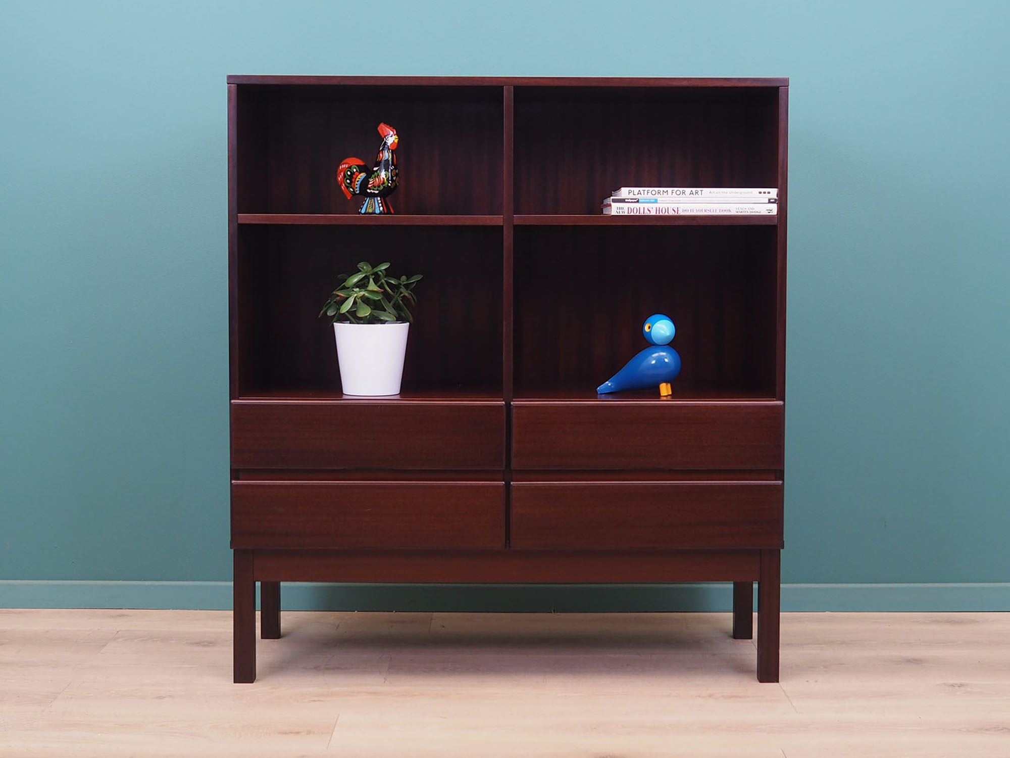 Mahogany bookcase, Danish design, 1960s, production: Denmark