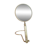 Vintage midi century brass barber mirror