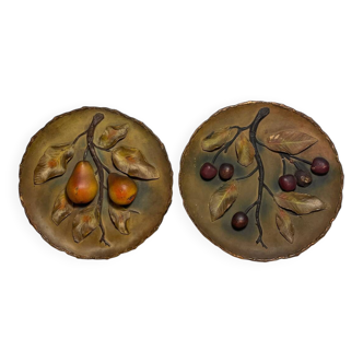 2 wall plates circa 1900