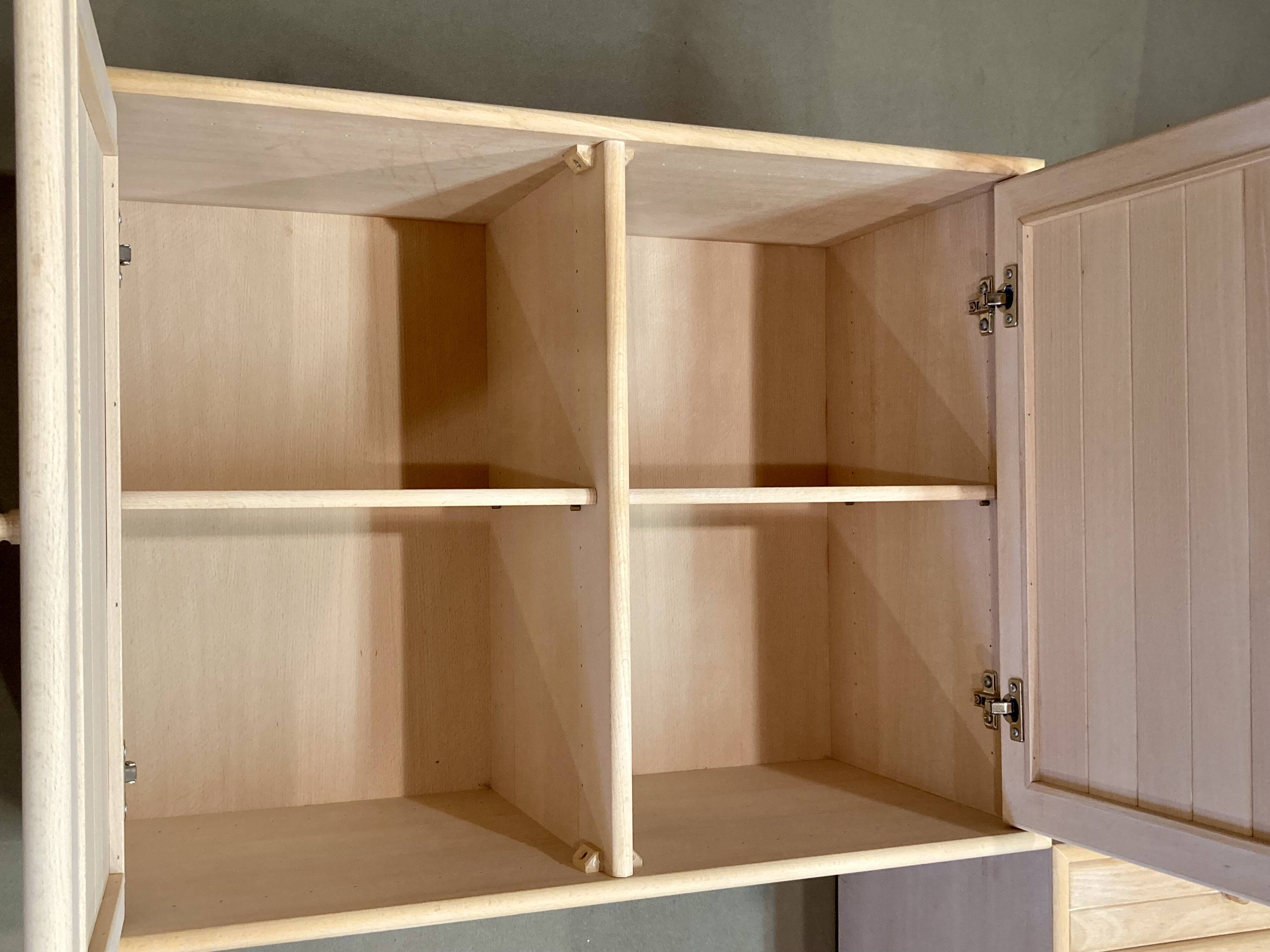 Modular solid beech sideboard "Ditlev Karsten" Scandinavian design.