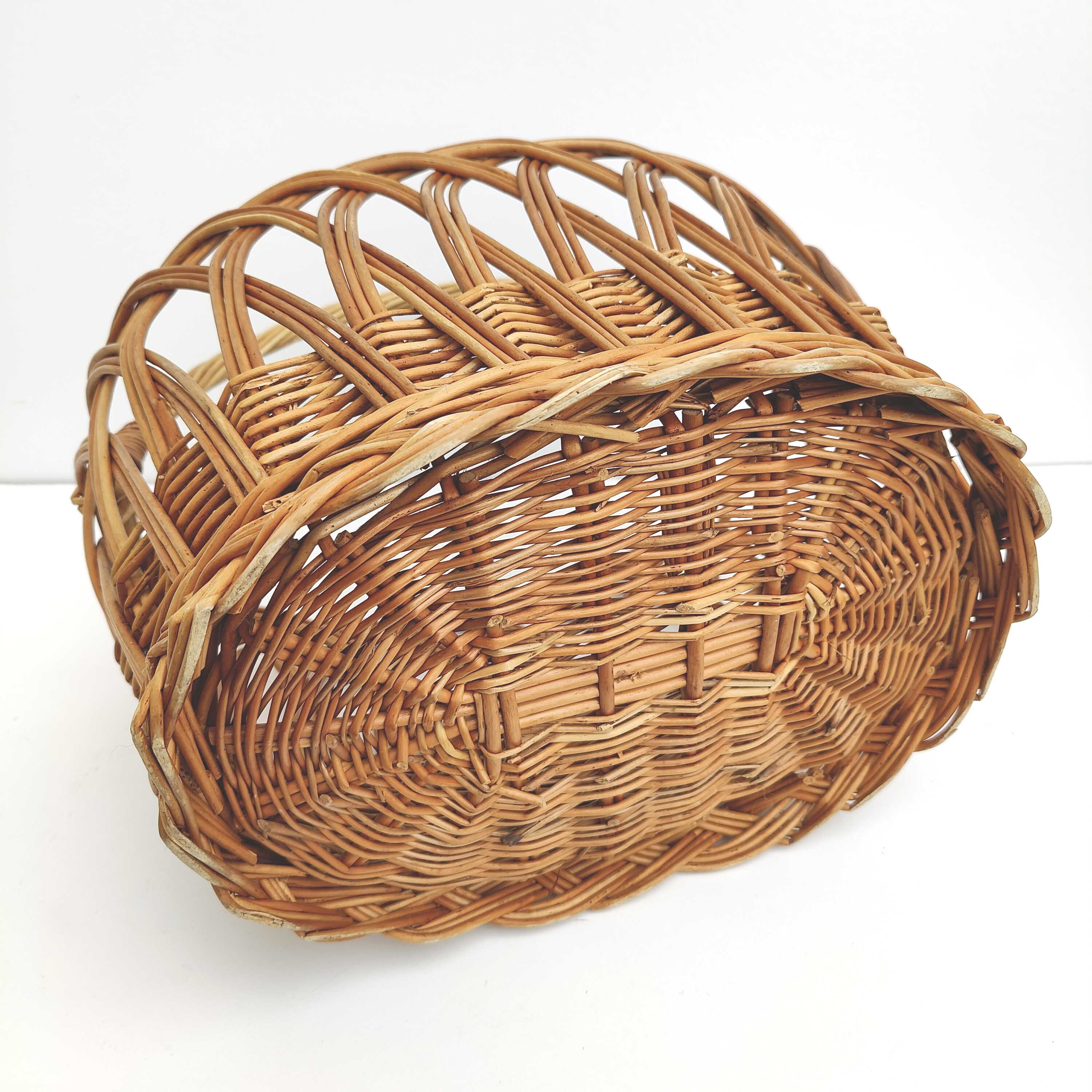 Vintage rattan basket