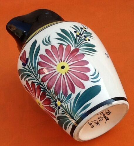 Pitcher / Broc Faience HB Quimper Floral decoration