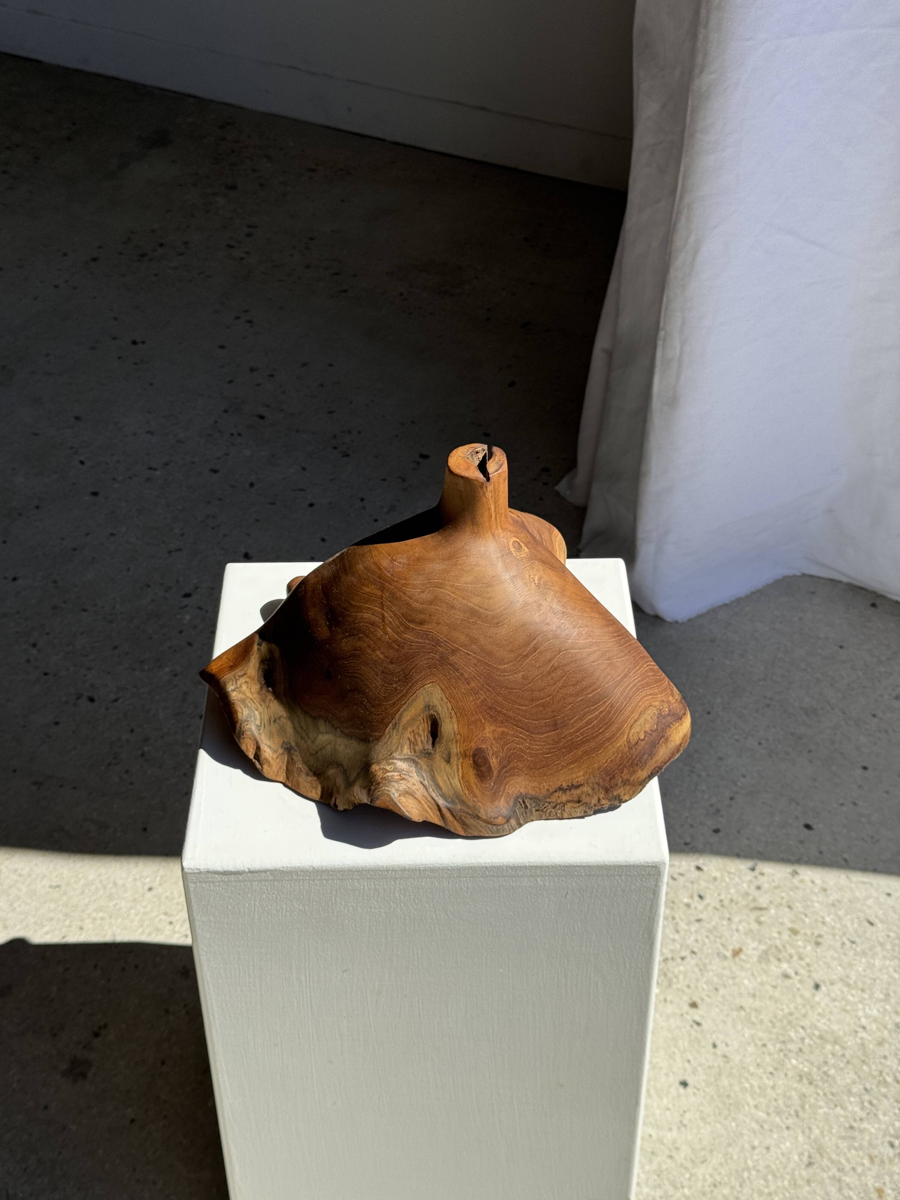 Small suspension in organic teak hat D30 H20