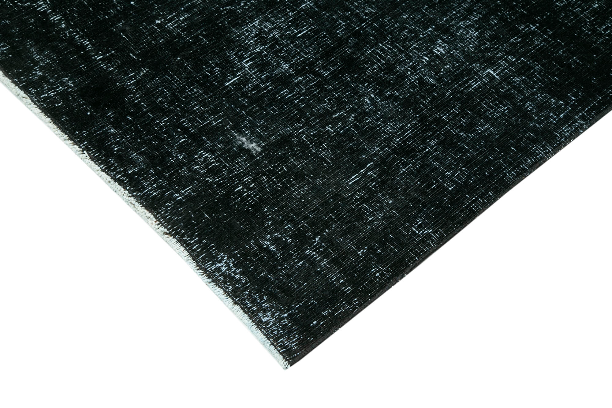 Handwoven Persian Overdyed 292 cm x 386 cm Black Wool Carpet